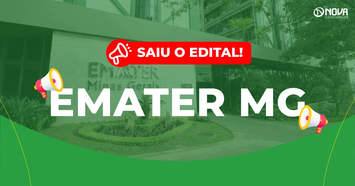 Concurso Emater MG 2026: Edital publicado com 120 vagas!