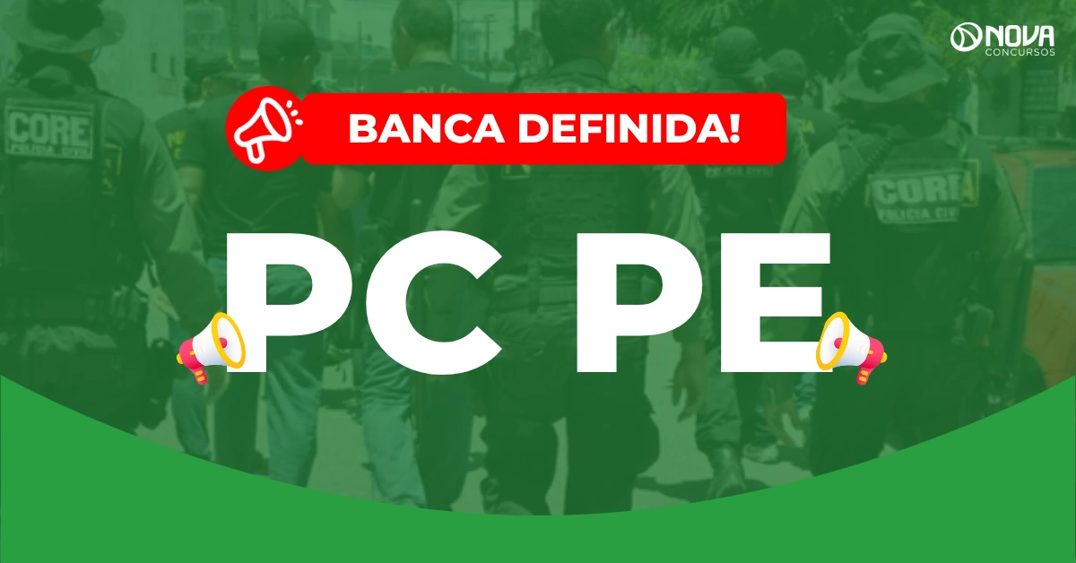 Concurso PC PE 2026: Banca contratada para 1.315 vagas!