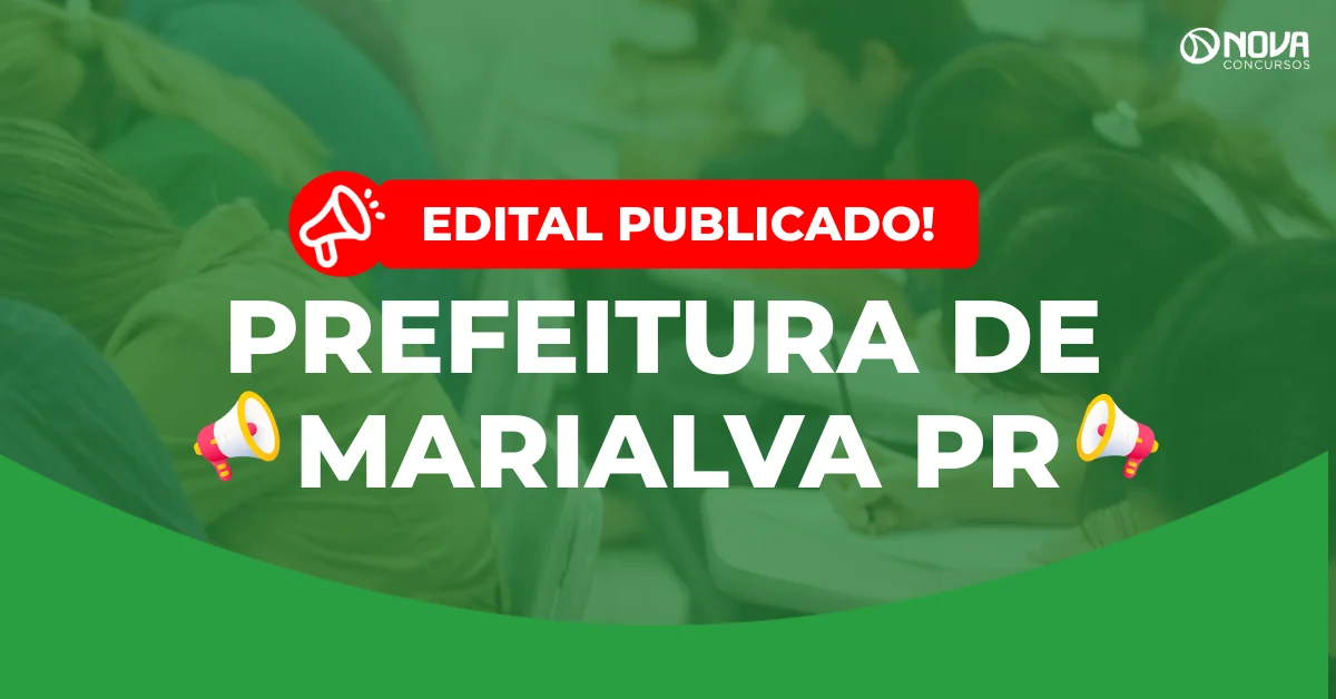 Concurso Prefeitura de Marialva PR: Publicado edital; iniciais de até R$ 17mil!