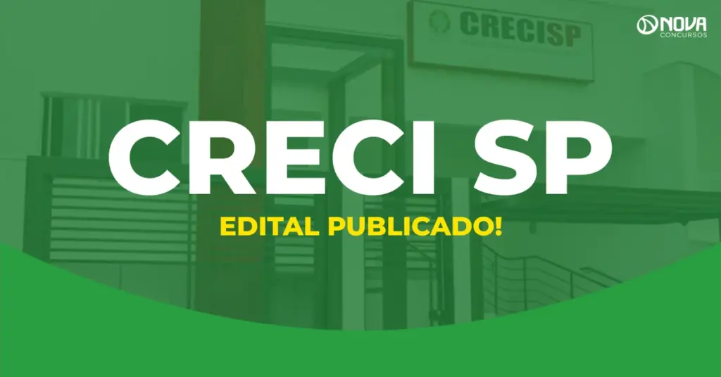 Concurso Creci SP 2026: Saiu o edital! Provas em novembro!