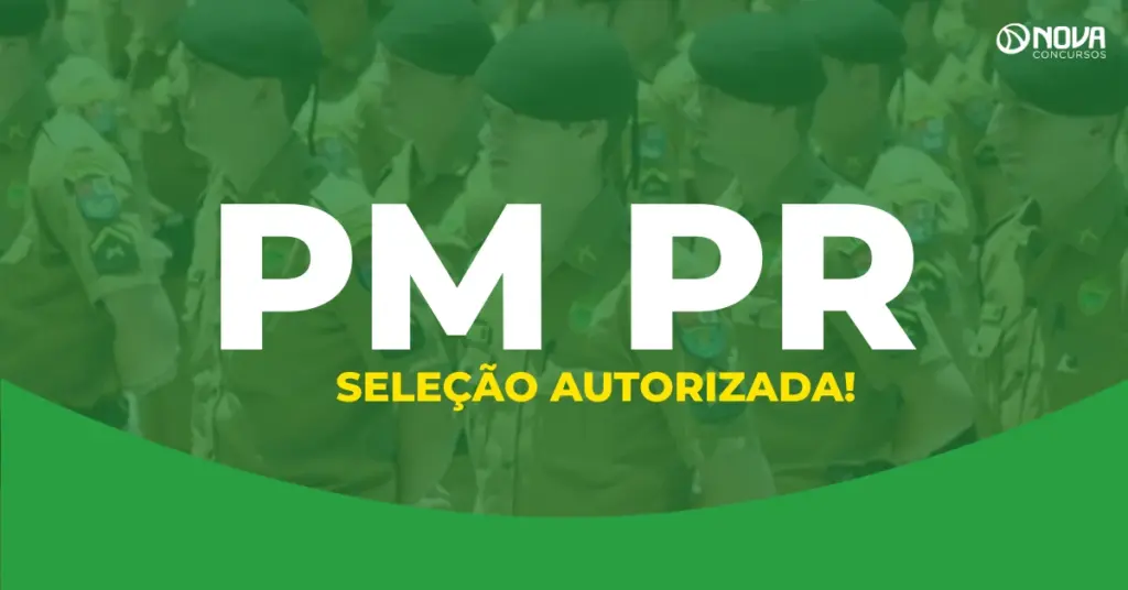 Concurso PM PR: Nova seleção autorizada! Até R$ 14,5 mil!
