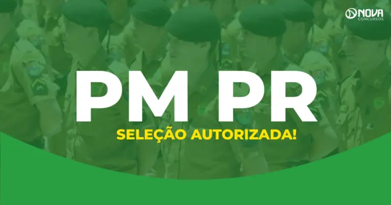 Concurso PM PR: Nova seleção autorizada! Até R$ 14,5 mil!