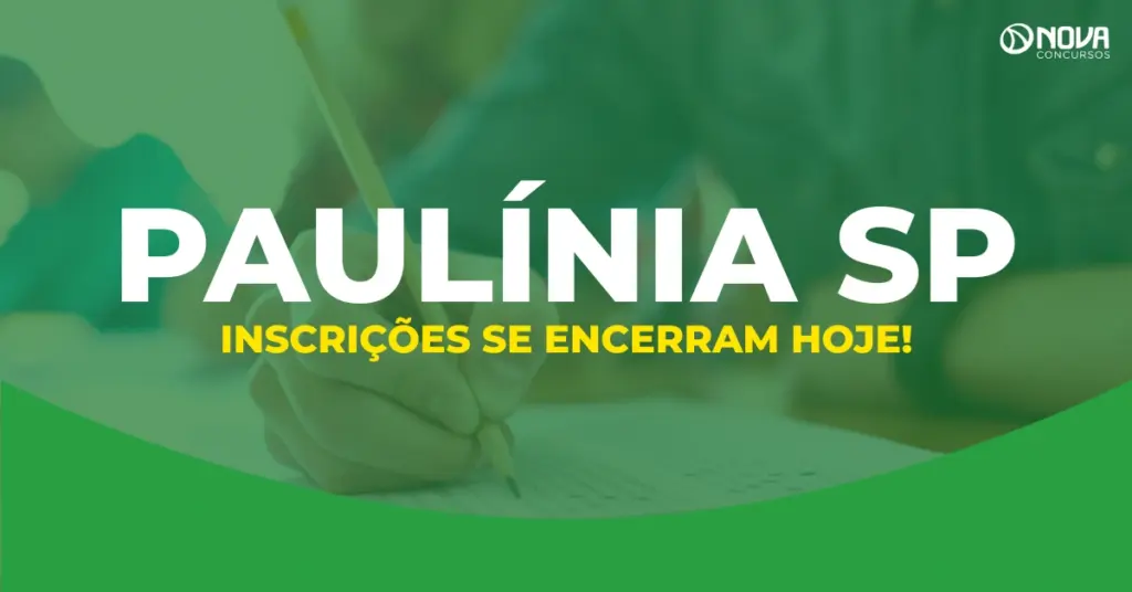 Concurso Paulínia SP: Último dia de inscrições; 115 vagas