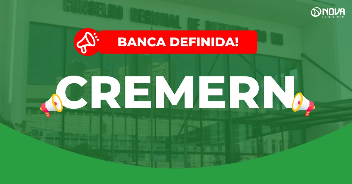 Concurso CREMERN: novo edital avança e será organizado pelo Quadrix!