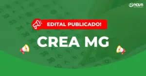 Imagem de divulgação do concurso CREA MG.
