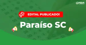 Imagem de divulgação do concurso Prefeitura de Paraíso SC