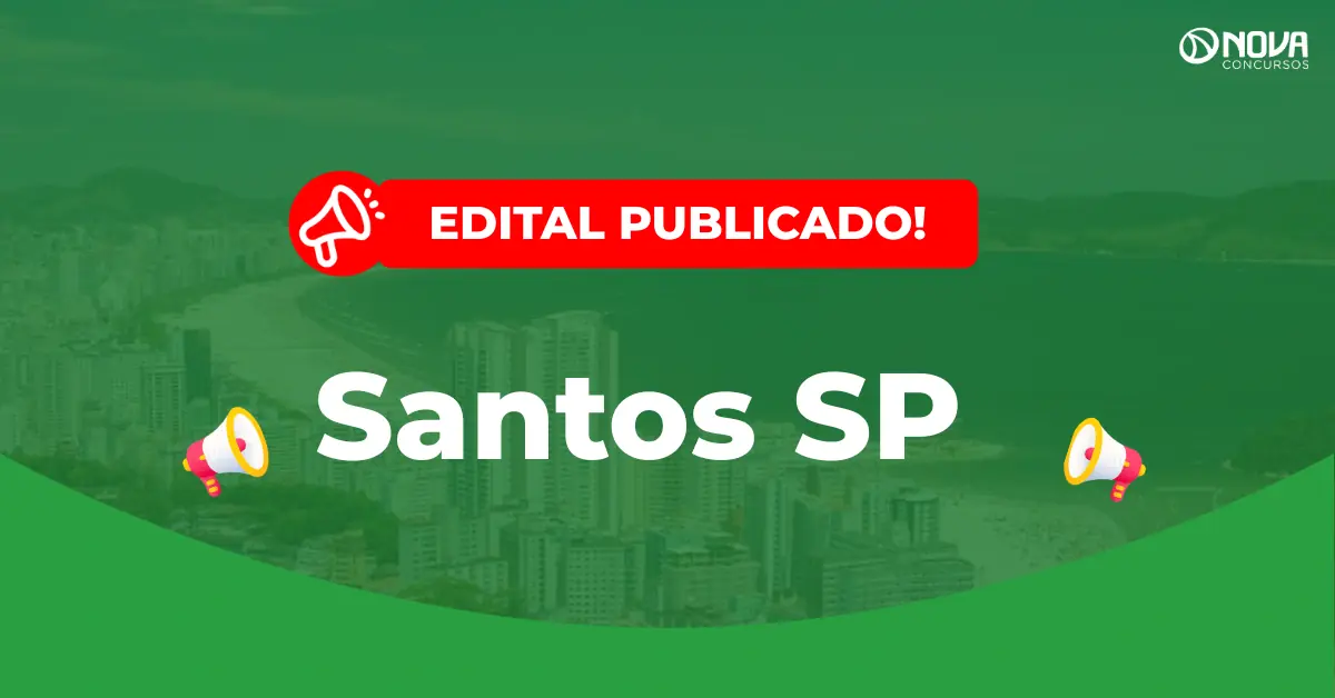 Concurso de Santos SP: Últimas horas para se inscrever