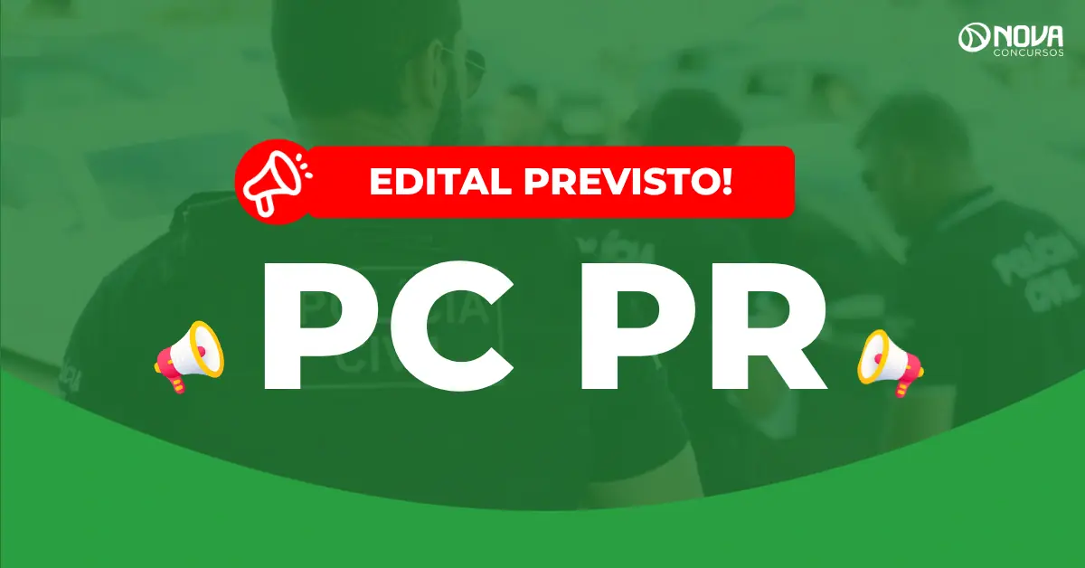Concurso PC PR 2026: Registra mais de 62 mil inscritos