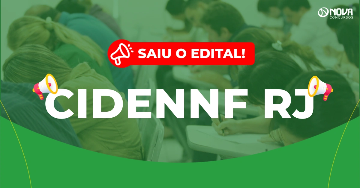 Concurso CIDENNF RJ 2026: Abre inscrições com iniciais de até R$ 5,6 mil!