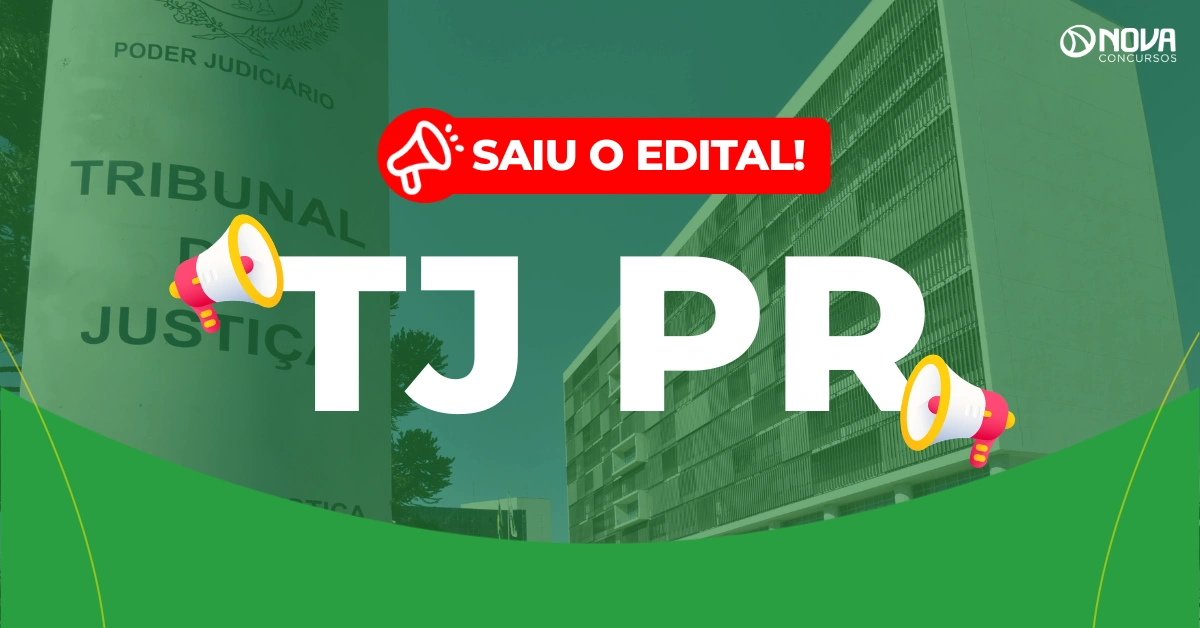 Concurso TJ PR 2026: Saiu o edital para Contador; iniciais de R$ 23mil!