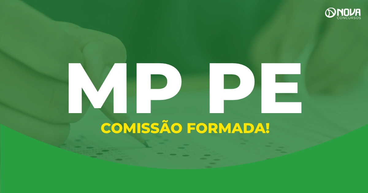 Concurso MP PE tem comissão organizadora formada