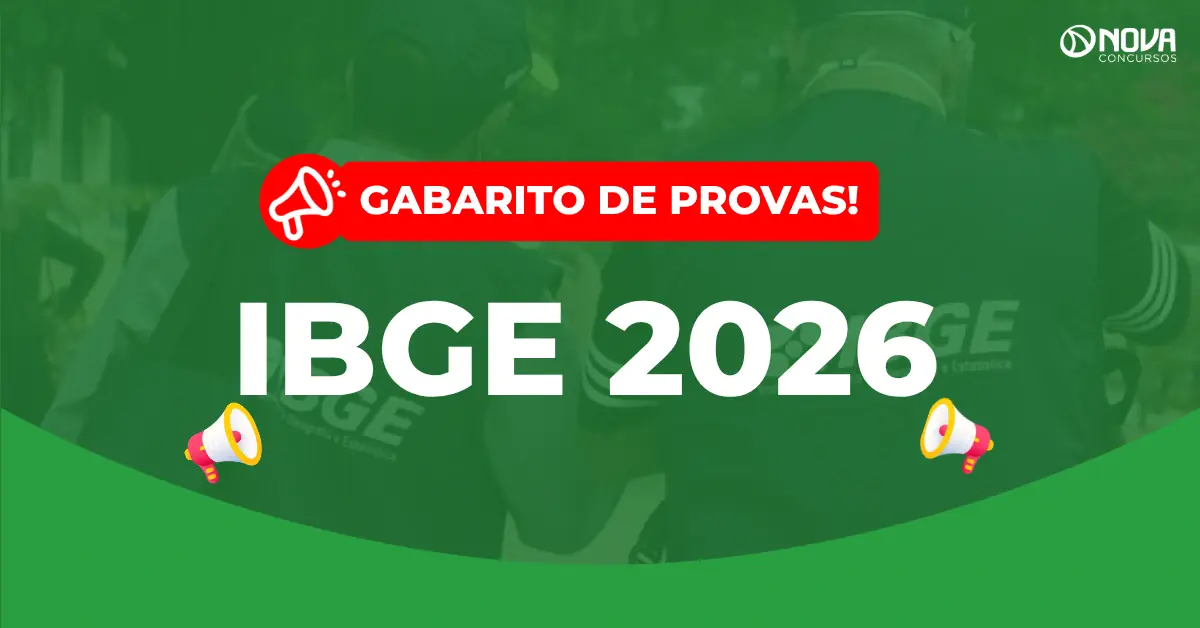 Concurso IBGE 2026: Saiu o gabarito das provas! 9.672 vagas!