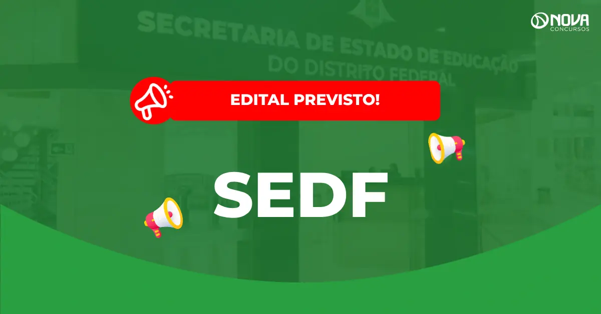 Concurso SEDF: Secretário confirma edital em novembro