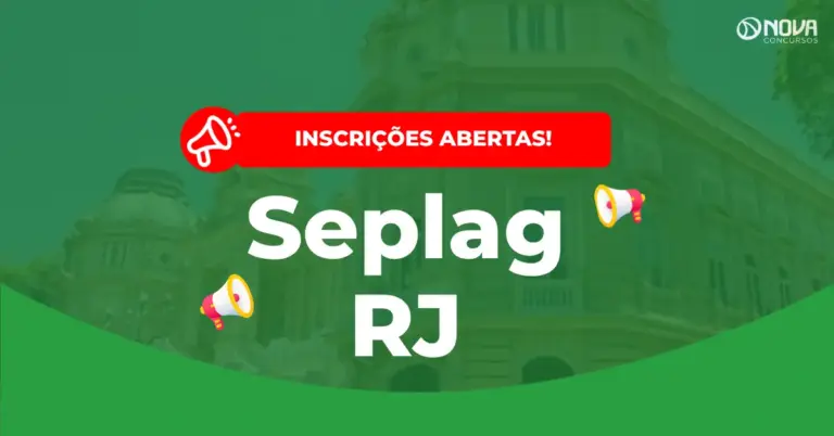 Concurso Seplag RJ inscrições abertas; até R$ 7,5mil