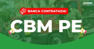 bombeiros militares ao lado de suas viaturas representando concurso bombeiros pe