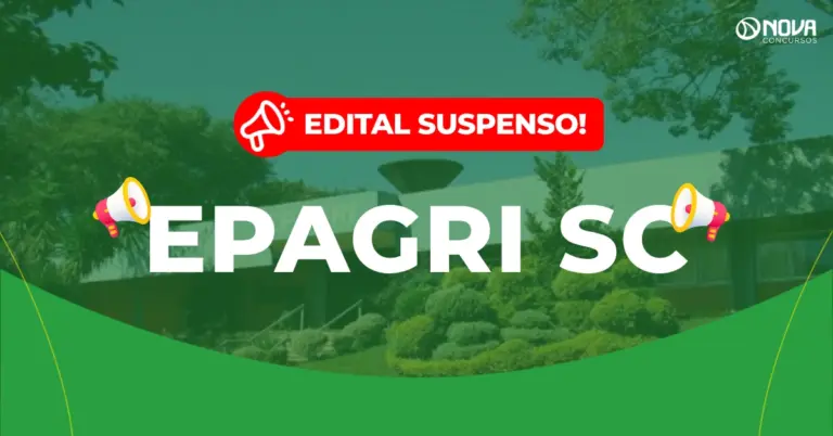 Concurso Epagri SC: Edital está suspenso temporariamente!