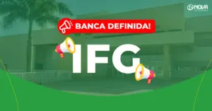 concurso ifg fachada do instituto federal de goiás com entrada principal e palmeiras