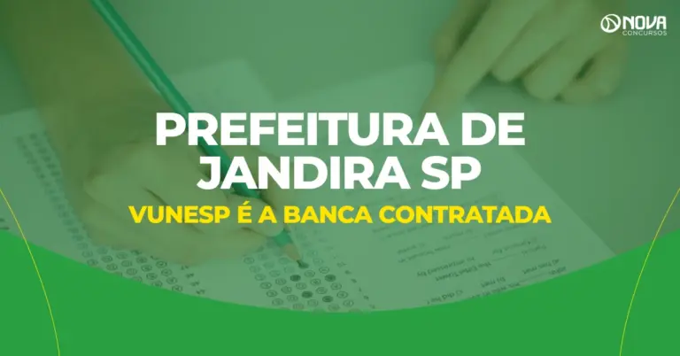 Concurso Jandira SP: Vunesp é a banca contratada!