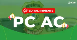 concurso pc ac distintivo de delegado da polícia civil ao lado de algemas