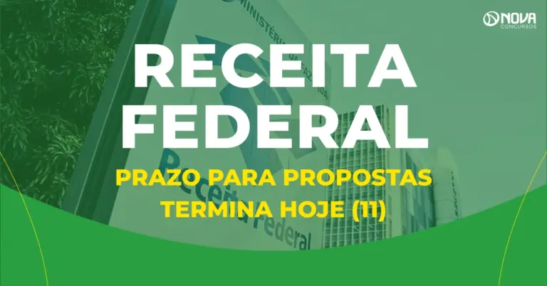 Concurso Receita Federal: prazo para propostas termina hoje (11)