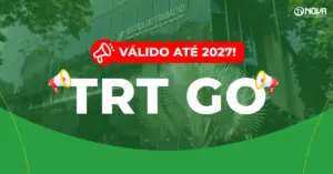 concurso trt go fachada da justiça do trabalho com árvores ao redor