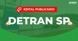 fachada do detran sp vista de frente com pessoas ao fundo representando concurso detran sp 2026