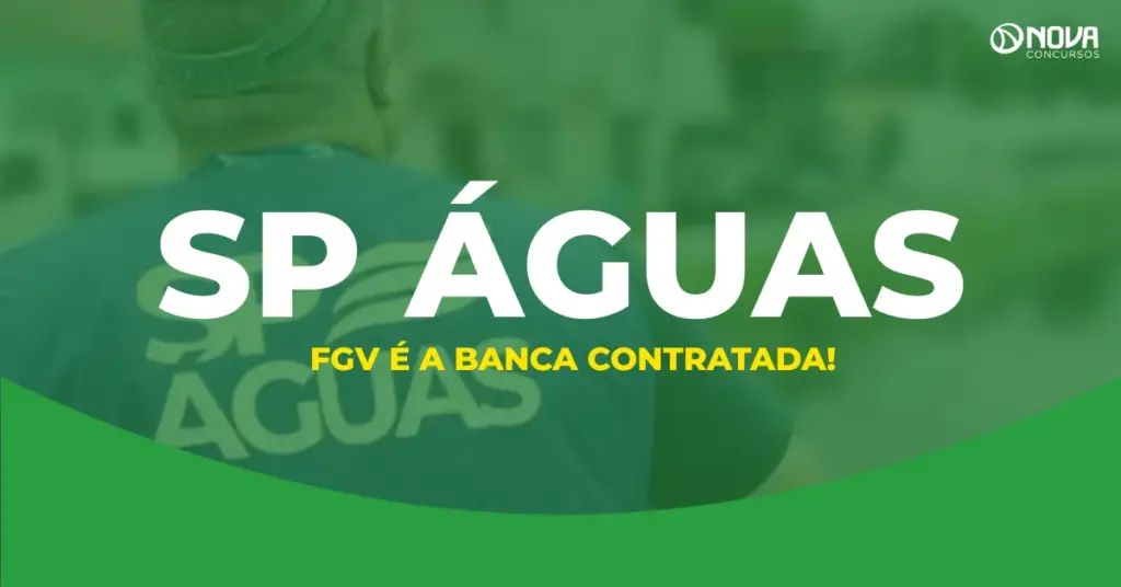 Concurso SP Águas: FGV é a banca, contrato assinado