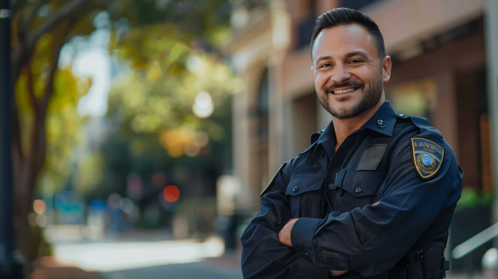 O que cai no concurso da Guarda Municipal de Salvador? 1 guarda municipal de salvador sorrindo de braços cruzados