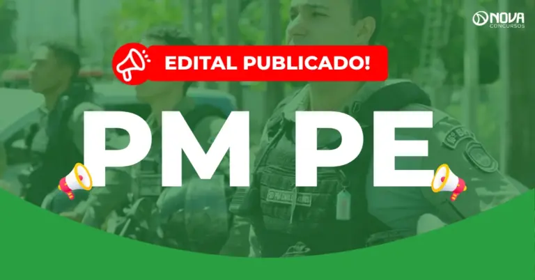 Concurso PM PE: Edital publicado! 1.320 vagas!