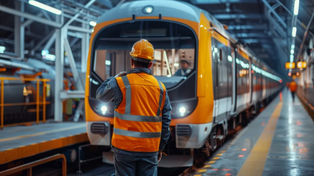 Concurso Metrô-DF é autorizado com 224 vagas em 6 carreiras 1 trabalhador ferroviário observando metrô