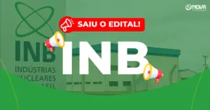 concurso inb fachada das indústrias nucleares do brasil com placa e prédio industrial