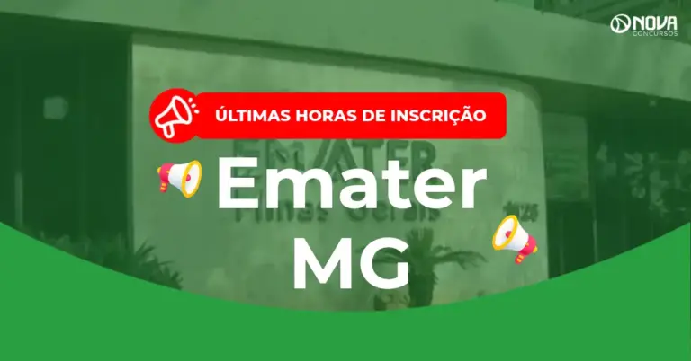 Últimas horas de inscrição Concurso Emater