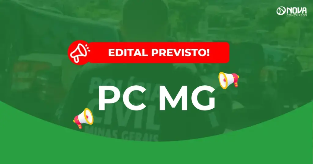 Concurso PC MG 3.000 vagas anunciadas pelo governador