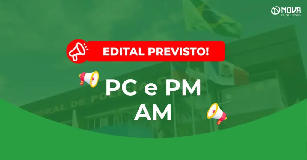 Concursos PC e PM AM: governo prevê 5mil vagas em 2027