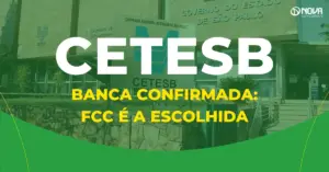 concurso cetesb banca confirmada fachada da companhia ambiental de são paulo com placa e entrada principal