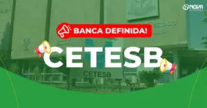 concurso cetesb fachada da sede com placa e entrada principal