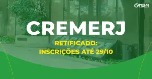 concurso cremerj retificado fachada da sede com placa do conselho e entrada envidraçada