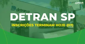 concurso detran sp fachada de unidade do detran com entrada e estacionamento