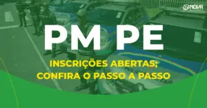 concurso pm pe policiais militares perfilados ao lado de viaturas da polícia militar