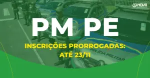 concurso pm pe policiais militares perfilados ao lado de viaturas da polícia militar