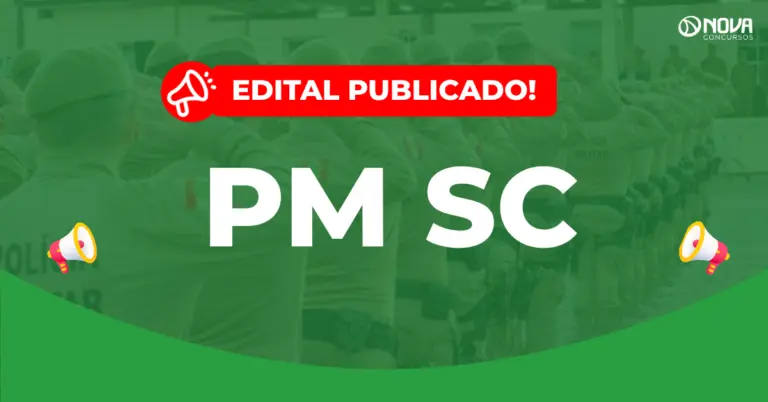 Concurso PM SC: Saiu o edital com 500 vagas para Soldado!