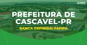 Concurso Prefeitura de Cascavel PR banca definida vista aérea da cidade com centro comercial