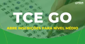 concurso tce go candidato preenchendo cartão de respostas da prova