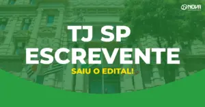 fachada do tj sp com bandeiras representa edital tj sp escrevente