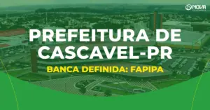 Concurso Prefeitura de Cascavel PR banca definida vista aérea da cidade com centro comercial