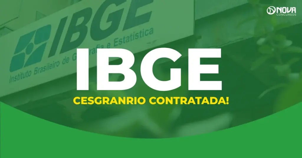 Concurso IBGE contrato com banca assinado; 27 mil vagas