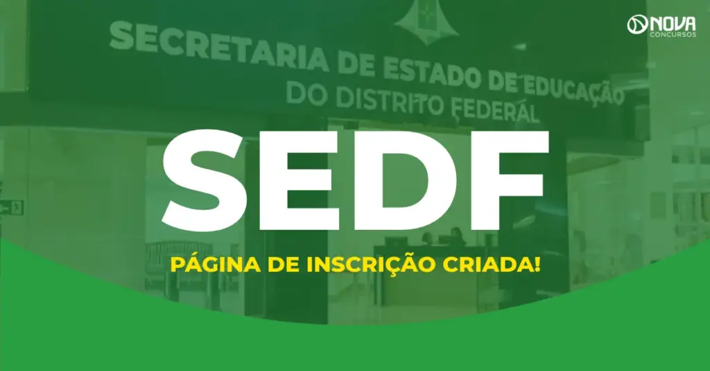 Concurso SEDF: Quadrix cria página de inscrições para novo edital