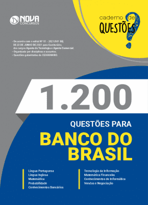 1.200 Questões Gabaritadas Banco do Brasil em PDF