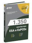 Produto Caderno 1.350 Questões Gabaritadas ESA e EsPCEx - Nova Concursos