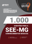 Livro 1.000 Questões Gabaritadas SEE-MG - Conhecimentos Básicos em PDF